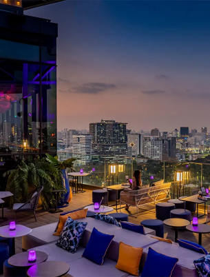 Rooftop terrace view